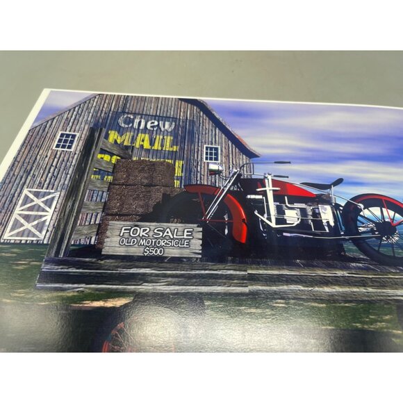 LE GM Harley Davidson motorcycle print artwork signed Wright 6/50 16x12" READ - Picture 6 of 8